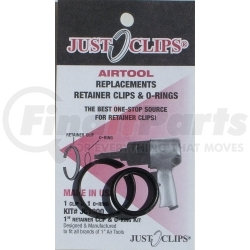 1000-5 by JUST CLIPS - 1" Anvil Retainer Clip Refill Pack, 5 Pack