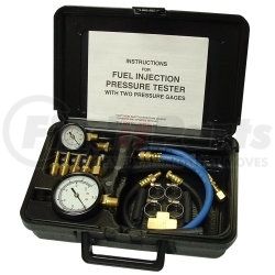 33980 by SG TOOL AID - Fuel Injection Pressure Tester with Two Gages in Molded Plastic Storage Case