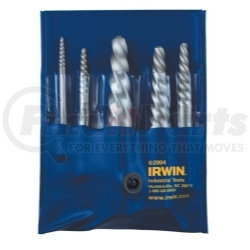 53535 by HANSON - 5 Pieces Spiral Flute Screw Extractor Set  Carded