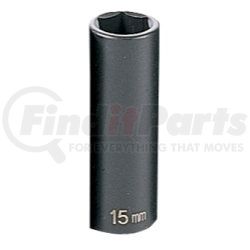 1015MD by GREY PNEUMATIC - 3/8" Drive x 15mm Deep Impact Socket