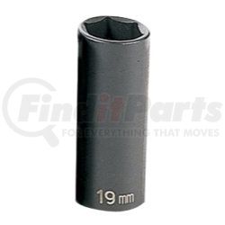 1019MD by GREY PNEUMATIC - 3/8" Drive x 19mm Deep Impact Socket