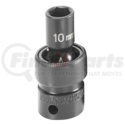 1010UM by GREY PNEUMATIC - 3/8" Drive x 10mm Standard Universal Impact Socket