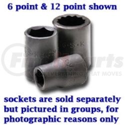 34012 by SK HAND TOOL - 1/2" Drive 6 Point Impact Socket 3/8"