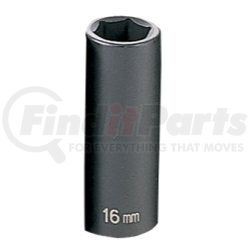 1016MD by GREY PNEUMATIC - 3/8" Drive x 16mm Deep Impact Socket