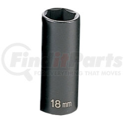 1018MD by GREY PNEUMATIC - 3/8" Drive x 18mm Deep Impact Socket