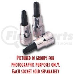 42520 by SK HAND TOOL - 1/4" Dr Tamper-Proof Torx Bit  Socket, T20