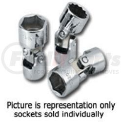 43811 by SK HAND TOOL - 1/4" Dr Flex 6 Pt  Socket Chrome 11mm