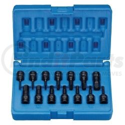 9298HC by GREY PNEUMATIC - 1/4" Drive 14 Pc. Impact Hex Driver Set.