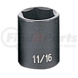 1022R by GREY PNEUMATIC - 3/8" Drive x 11/16" Standard Impact Socket