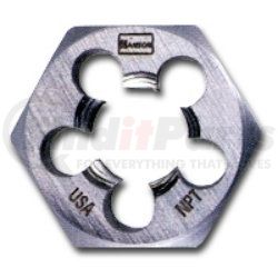 6712 by HANSON - High Carbon Steel Hexagon Taper Pipe 1" Across Flat Die 1/4"-19 BSP