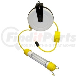 3313-4000 by GENERAL INDUSTRIAL MANUFACTURES - Stubby™ 13 Watt Fluorescent Light Reel with 40' Cord