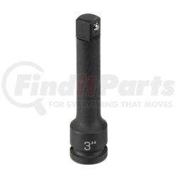 1143E by GREY PNEUMATIC - 3/8" Drive x 3" Extension with Friction Ball