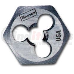 6523 by HANSON - High Carbon Steel Hexagon 1" Across Flat Die 1/4"-28 NF