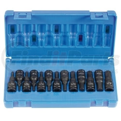 1298HC by GREY PNEUMATIC - 13-Piece 3/8 in. Drive SAE and Metric Hex Impact Socket Set