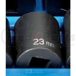 2123M by GREY PNEUMATIC - 1/2" Drive x 23mm Standard Impact Socket- 12 Point