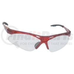 540-0000 by SAS SAFETY CORP - Red Frame Diamondbacks™ Safety Glasses with Clear Lens