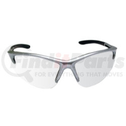 540-0500 by SAS SAFETY CORP - Silver Frame DB2™ Safety Glasses with Clear Lens