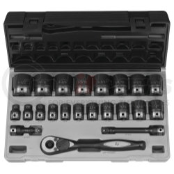 82622 by GREY PNEUMATIC - 1/2'' Drive Standard Length Fractional Set, 22pc.