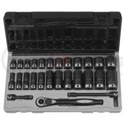81627RD by GREY PNEUMATIC - 27-Piece 3/8 in. Drive 6-Point SAE Standard and Deep Impact Duo-Socket Set