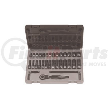 Grey Pneumatic 89223RD 1/4" Dr. 23pc Fract. Std & Deep Duo-Socket Set - 12 Pt.