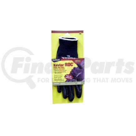 ROC30TL by MAGID GLOVE & SAFETY MFG.LLC. - Kevlar® ROC™ Nitrile Coated Palm, Black Kevlar® Lycra Shell Glove - Large