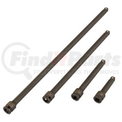 2504 by SUNEX TOOLS - 4 Pc. 1/2" Drive Wobble Impact Extension Set