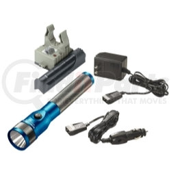 75613 by STREAMLIGHT - Stinger® LED Rechargeable Flashlight with AC/DC PiggyBack® Charger, Blue Anodized