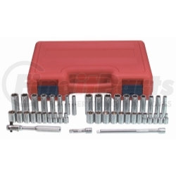 KTI-21044 by K-TOOL INTERNATIONAL - 44 Piece 1/4" Drive 6 Point SAE and Metric Standard and Deep Socket Set