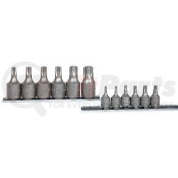 KTI-22801 by K-TOOL INTERNATIONAL - 12 Piece Torx Socket Set