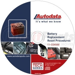 11-CDX500 by AUTODATA - 2011 Battery Replacement Reset Procedure CD