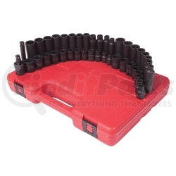 3342 by SUNEX TOOLS - 42 Pc. 3/8" Standard & Deep Length Master Impact Socket Set