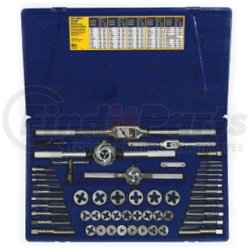 24640 by HANSON - 53 Piece Machine Screw / Fractional Tap and Hexagon Die Set