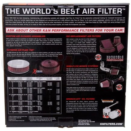 E-3760 by K&N ENGINEERING INC. - Round Air Filter