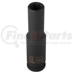 808D by SUNEX TOOLS - 1/4" Drive 6 Point Deep Impact Socket 1/4"