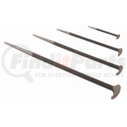 9804 by SUNEX TOOLS - Pry Bar Set - 4-Piece, Rolling Head, Hook & Point Design, Chrome Vanadium Steel
