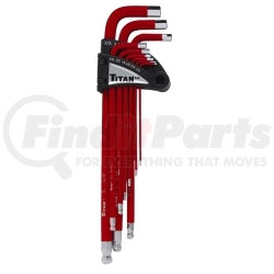 12713 by TITAN - Extra-Long Arm SAE Hex Key Set