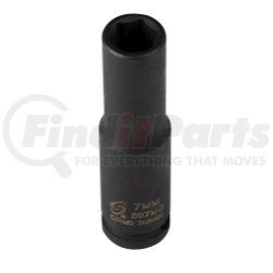 807MD by SUNEX TOOLS - 1/4" Drive 6 Point Deep Impact Socket 7mm