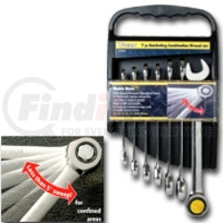17350 by TITAN - 7 PIece Ratcheting SAE Combination Wrench Set