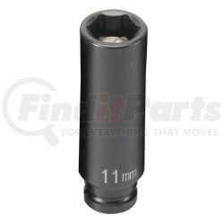 911MDG by GREY PNEUMATIC - 1/4" Drive x 11mm Magnetic Deep