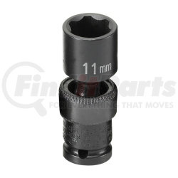 911UMS by GREY PNEUMATIC - 1/4" Surface Drive x 11mm Standard Universal Socket