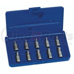 53226 by HANSON - 10 Piece Hex Head Multi-Spline Extractor Set