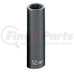 1012MD by GREY PNEUMATIC - 3/8" Drive x 12mm Deep Impact Socket