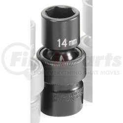 1014UM by GREY PNEUMATIC - 3/8" Drive x 14mm Standard Universal Impact Socket
