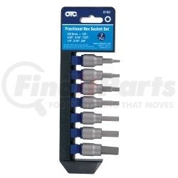 6160 by OTC TOOLS & EQUIPMENT - 7 pc. 3/8” Square Dr. Fractional Hex Bit Socket Set