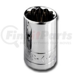 40836 by SK HAND TOOL - 1/2" Dr Deep 12 Pt  Socket Chrome, 1-1/8"