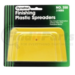 358 by DYNATRON BONDO - Dynatron® Yellow Spreaders - 3 Pack Assorted