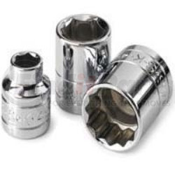 41910 by SK HAND TOOL - 1/4" Dr Deep 6 Pt  Socket Chrome, 5/16"