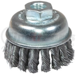 KTI-79220 by K-TOOL INTERNATIONAL - 2-3/4in. X-Coarse Knotted End Wire Cup Brush