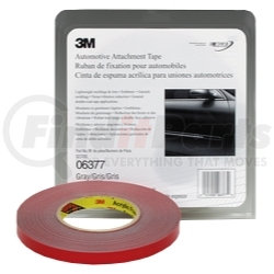 6377 by 3M - Automotive Attachment Tape 06377, Gray, 1/2" X 20 Yds, 30 mil