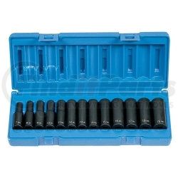 1203MD by GREY PNEUMATIC - 3/8" Drive 13 Piece Deep Metric Set - 12 Point